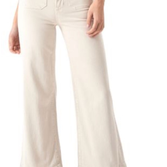 ROLLA'S White Flare Wide Leg Jeans High-Waisted - Picture 7 of 7